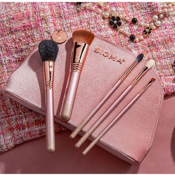 NIB Sigma Beauty Modern Glam Brush Set with Bag